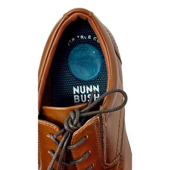 Nunn‎ Bush Mens Brown Leather Derby Dress Shoes Size 10 - Picture 8 of 9